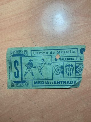 Entrada antigua Valencia CF Campo de Mestalla