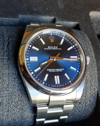 Rolex Oyster Perpetual 41mm Azul