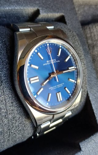 Rolex Oyster Perpetual 41mm Azul