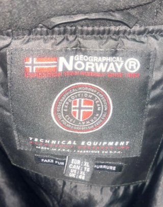 Chaqueta Geographical Norway Negra