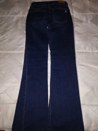 Pantalón vaquero mujer flare azul