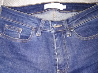 Pantalón vaquero mujer flare azul
