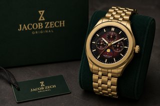 Reloj Jacob Zech Lunar Original Dorado