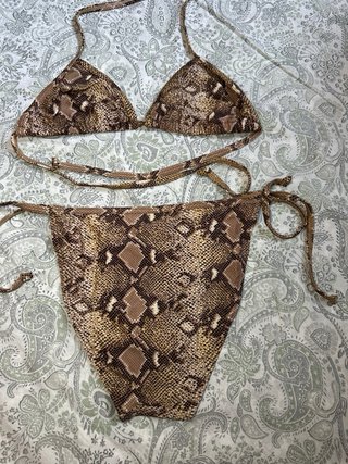Bikini estampado serpiente talla M
