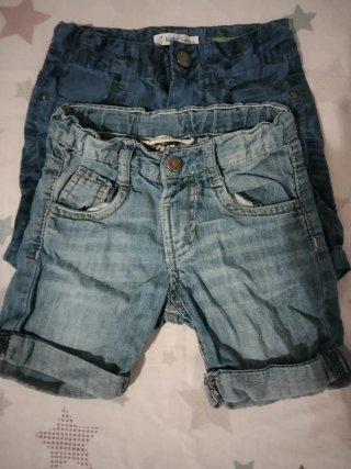 Pantalones cortos vaqueros 2/3 años