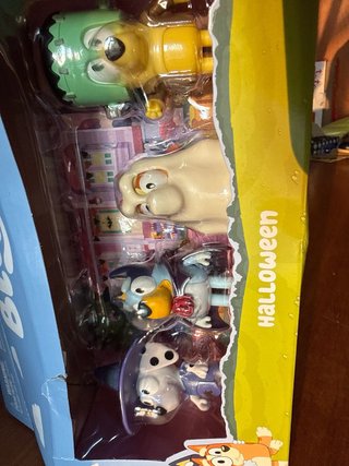 Bluey Pack 4 Figuras Halloween Articuladas