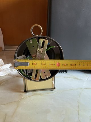 Farol de pared metal y cristal