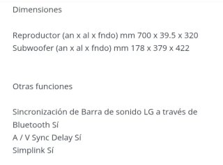 LG SoundPlate Negro/Gris