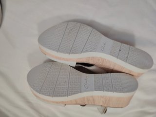 Sandalias Clarks Talla 39 Blancas, nuevas