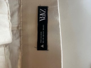 Bermudas Zara Lino Beige Talla XS