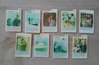 Lote 9 cromos antiguos Cropan El Santo