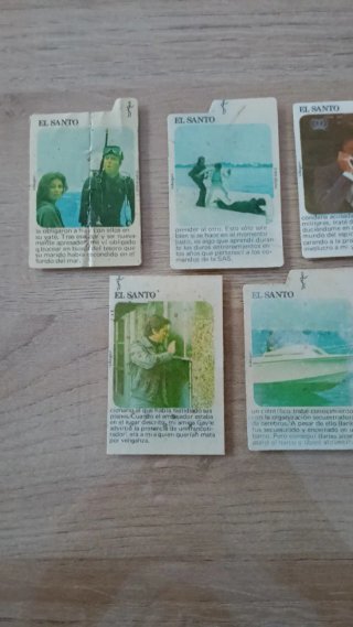 Lote 9 cromos antiguos Cropan El Santo