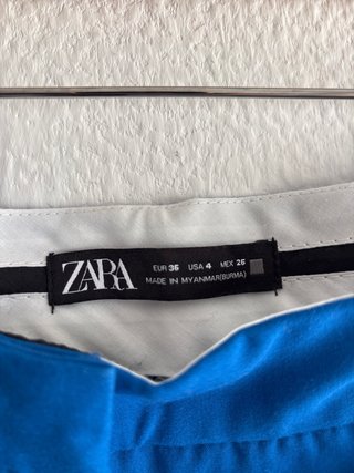 Pantalón Zara Pesquero Azul Klein Talla 36