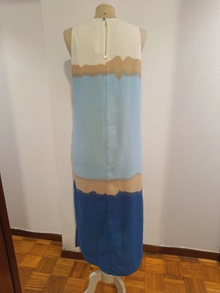 Vestido largo degradado