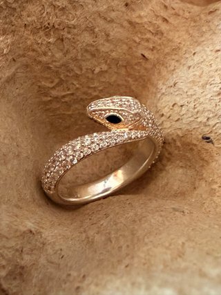 Anillo Serpiente Thomas Sabo Plata y Negro