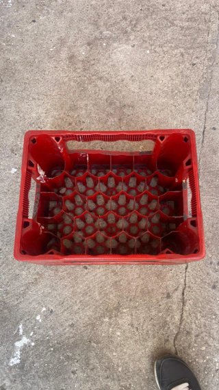 22 Cajas Coca Cola Plástico Rojas