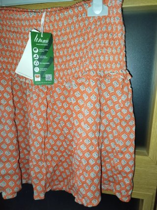 Falda La Vecina Rubia Talla L Naranja