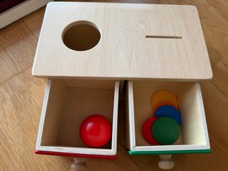 Juego Montessori Madera Cajones Colores