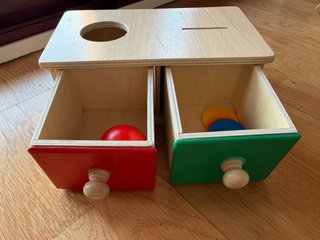 Juego Montessori Madera Cajones Colores