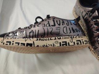 Zapatillas Desigual Talla 38 Negro/Plata