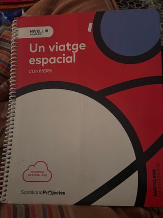 Libro "Un viatge espacial. L'univers" - Santillana