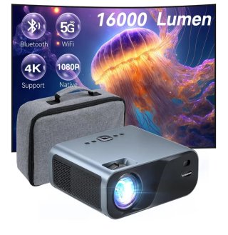 Proyector + pantalla  100 4K HD 16:9