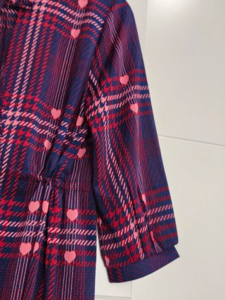 Vestido Kling cuadros y corazones