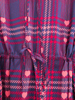 Vestido Kling cuadros y corazones