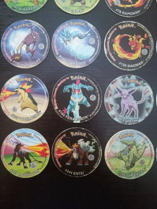 Tazos Pokémon league 1 com sticker