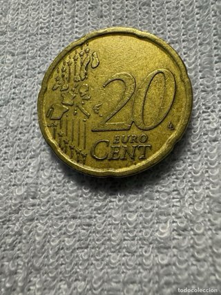 Moneda 20 céntimos España Cervantes 1999