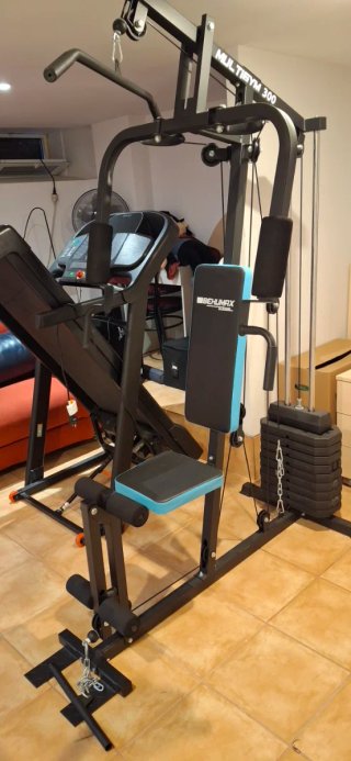 Multigym 300 con banco y pesas