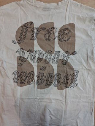 Camiseta blanca estampada chico