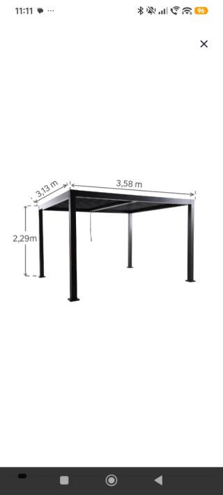 Pérgola bioclimática Leroy Merlin