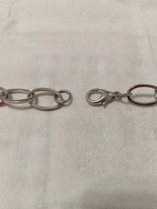 Collana a catena con pietra e perline