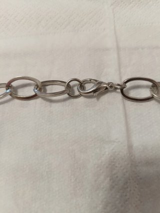 Collana a catena con pietra e perline