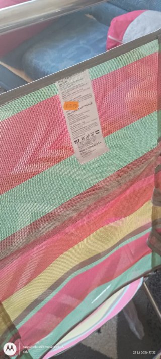 Silla de playa plegable multicolor