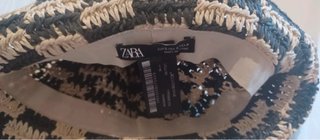 Sombrero Zara Beige y Negro