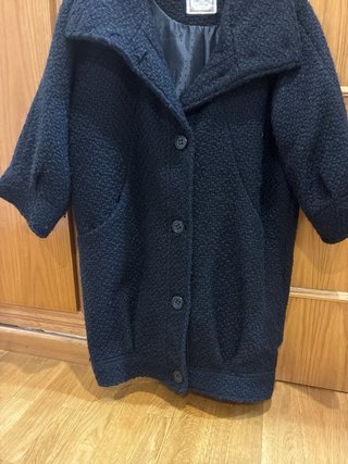 Abrigo negro Pull&Bear manga 3/4 Talla M