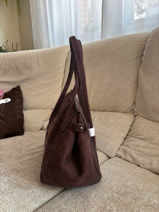 Bolso Zara piel marrón nuevo