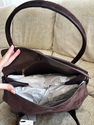 Bolso Zara piel marrón nuevo