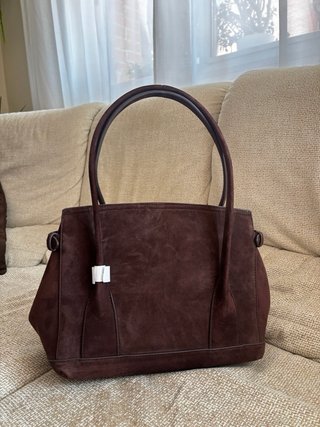 Bolso Zara piel marrón nuevo