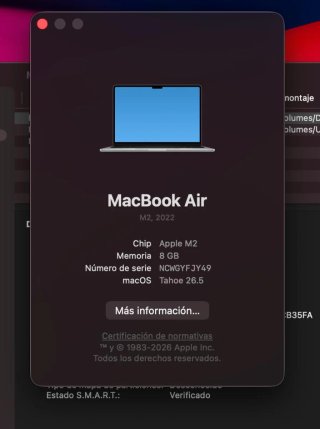 MacBook Air M2 2022 Gris Espacial