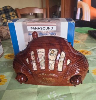 Radio Panasound Vintage Madera