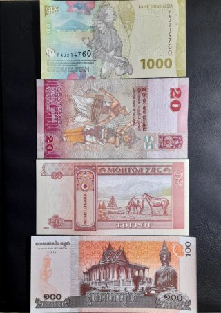 Lote Billetes Asia