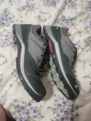 Zapatillas trekking Quechua Talla 41 Gris/Rosa