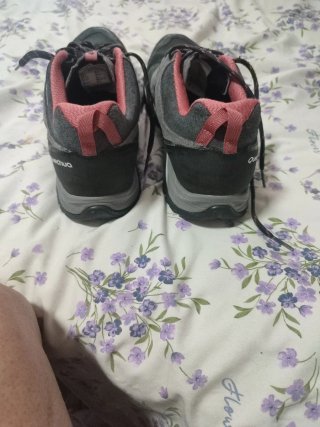 Zapatillas trekking Quechua Talla 41 Gris/Rosa