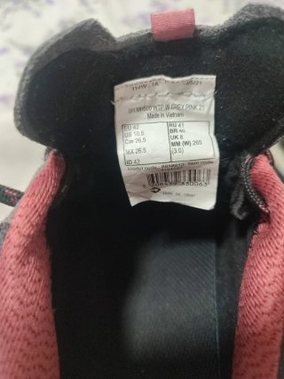 Zapatillas trekking Quechua Talla 41 Gris/Rosa