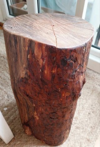 Tronco mesita  madera