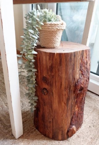 Tronco mesita  madera