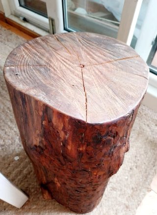 Tronco mesita  madera